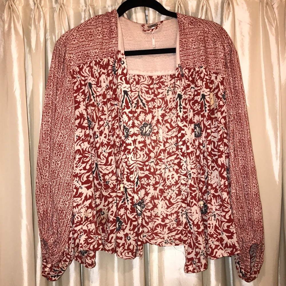 Free People red Shaw